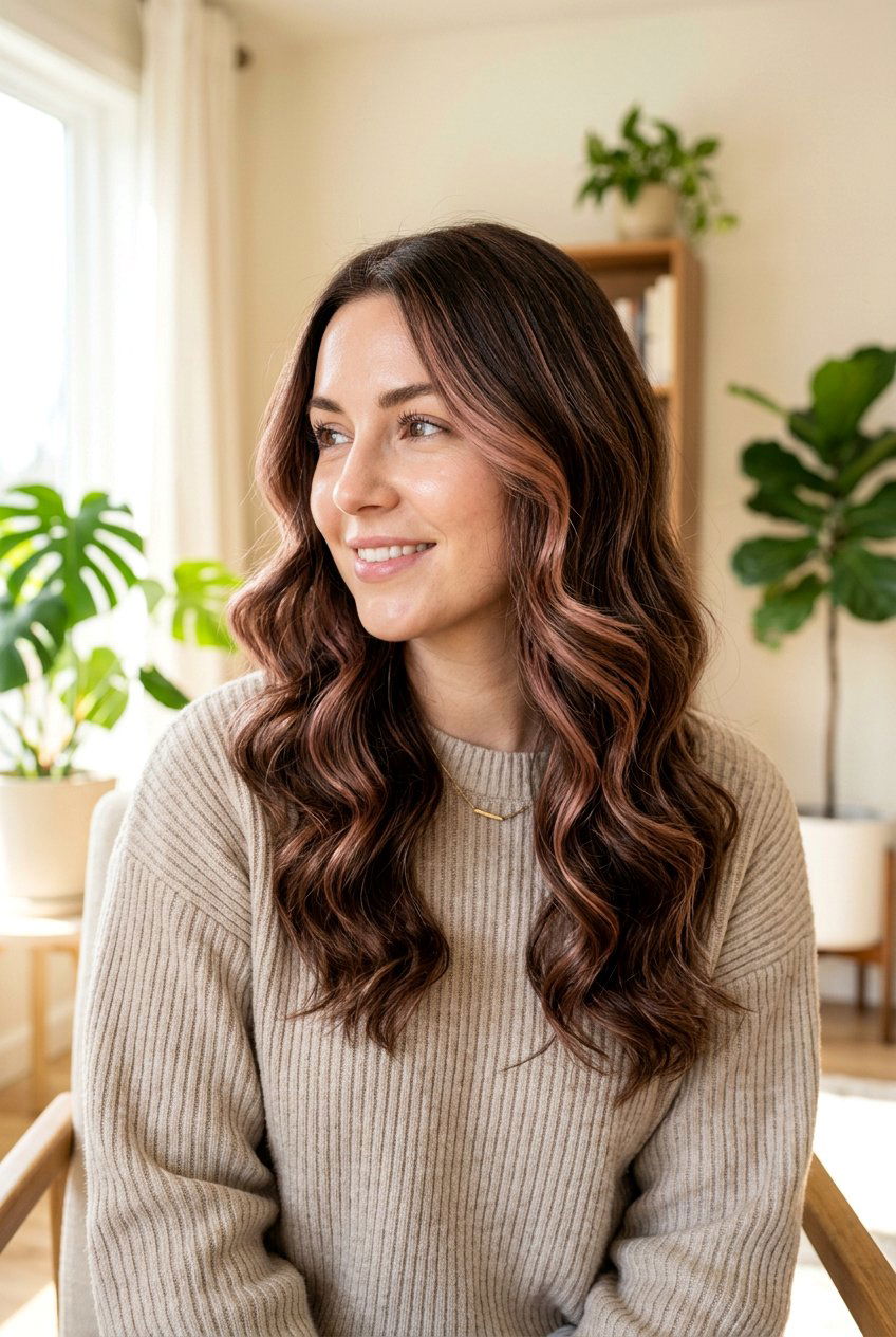 Blush Rose Gold On Brown Hair - 20 blush rose gold hair color - 20 blush rose gold hair color