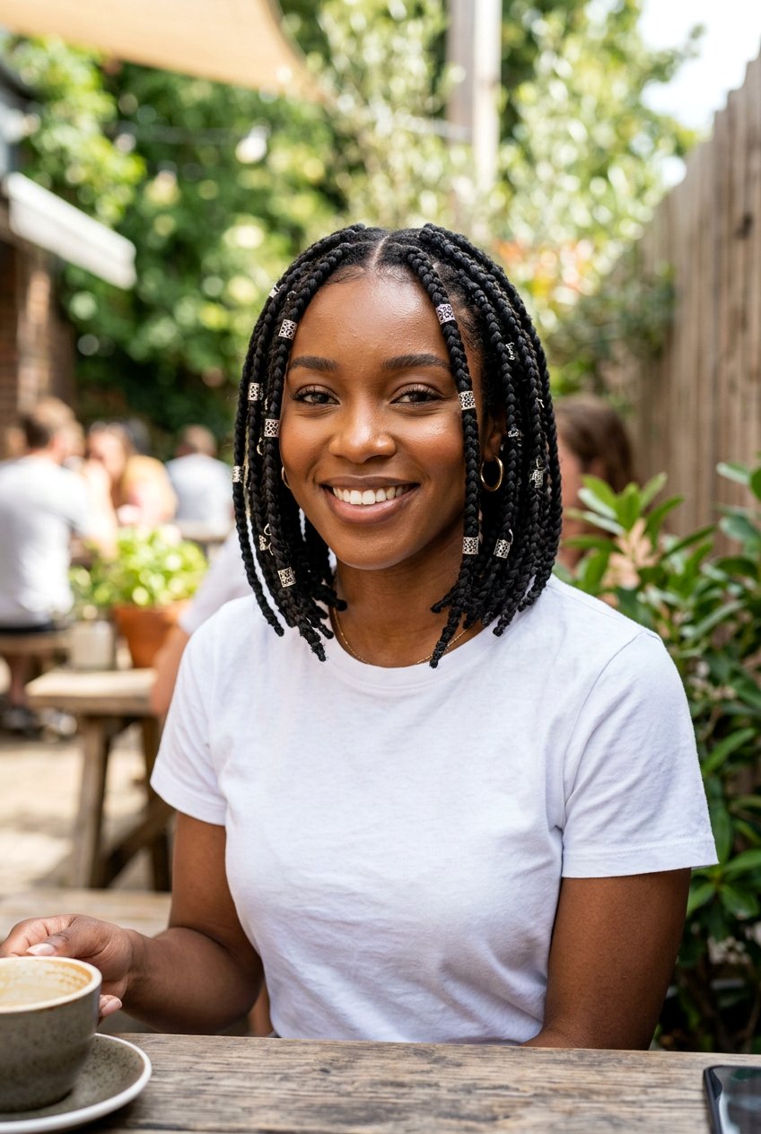 Bob Box Braids - 20 low maintenance braid styles for black women - 20 low maintenance braid styles for black women