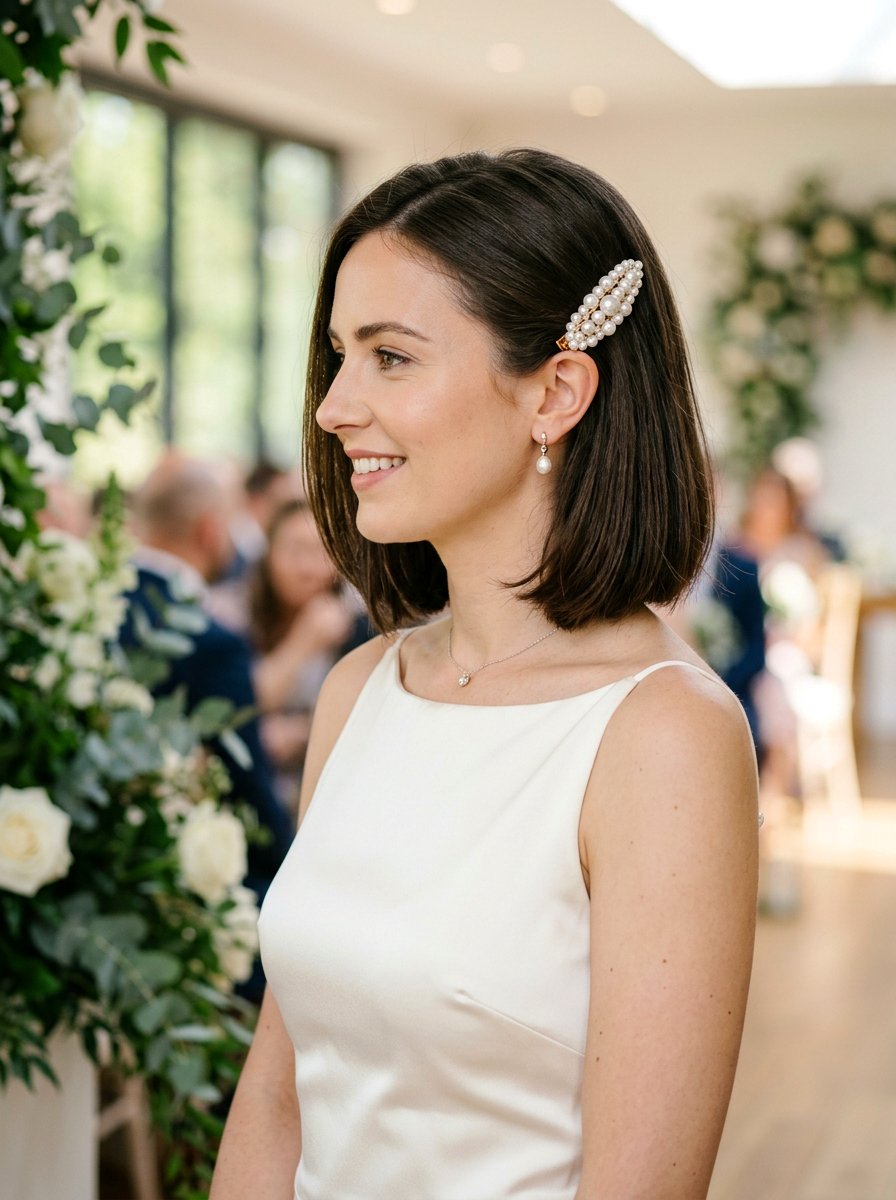 Bob Haircut Pearl Clips - 20 wedding hairstyles with pearl clips - 20 wedding hairstyles with pearl clips