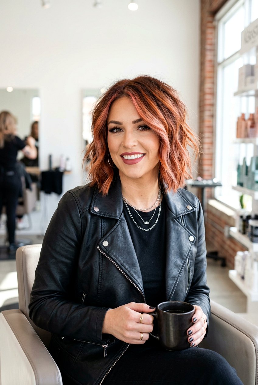 Bob Haircut With Bold Color Balayage - 20 balayage on bob haircut - 20 balayage on bob haircut