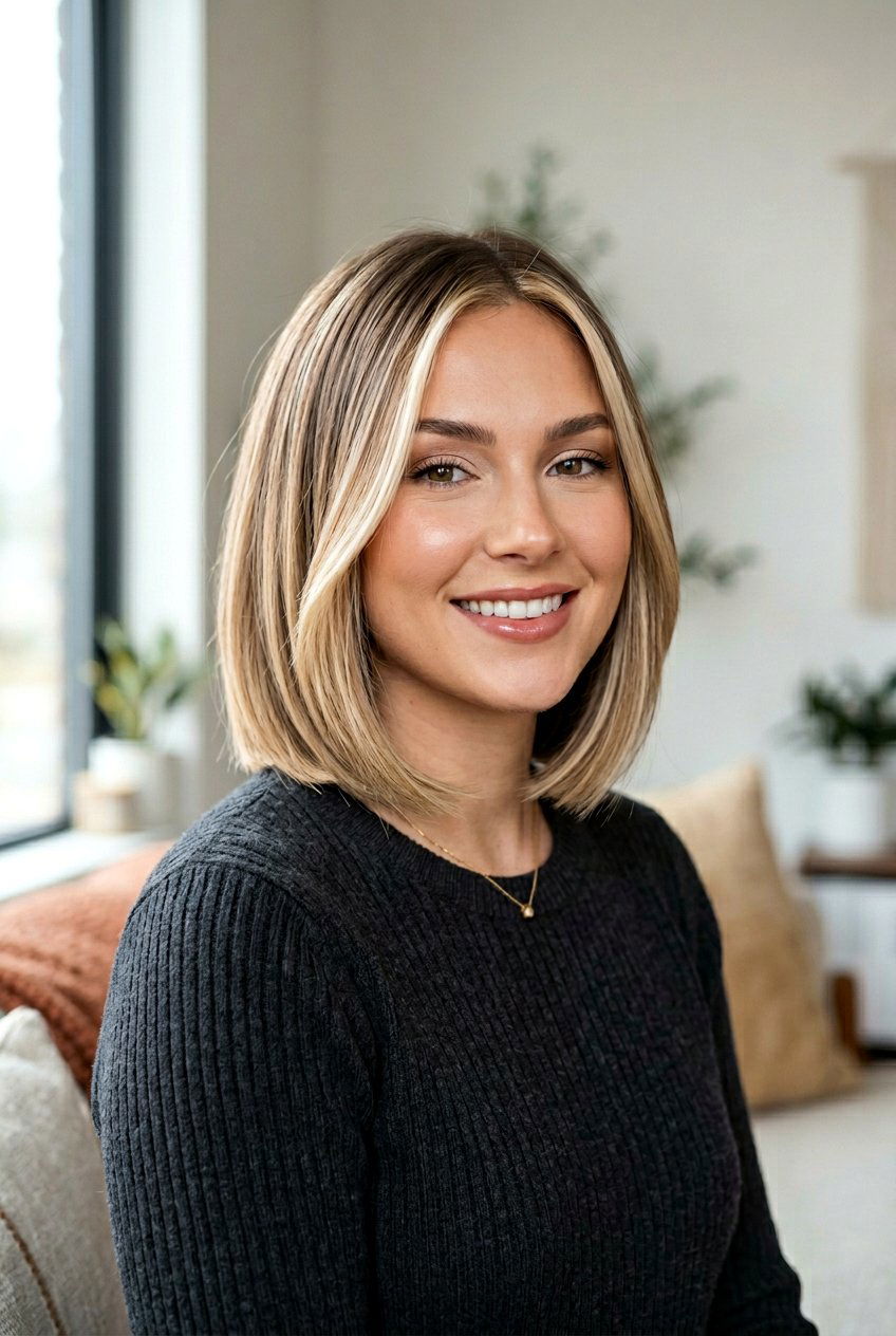 Bob Haircut With Face Framing Balayage - 20 balayage on bob haircut - 20 balayage on bob haircut