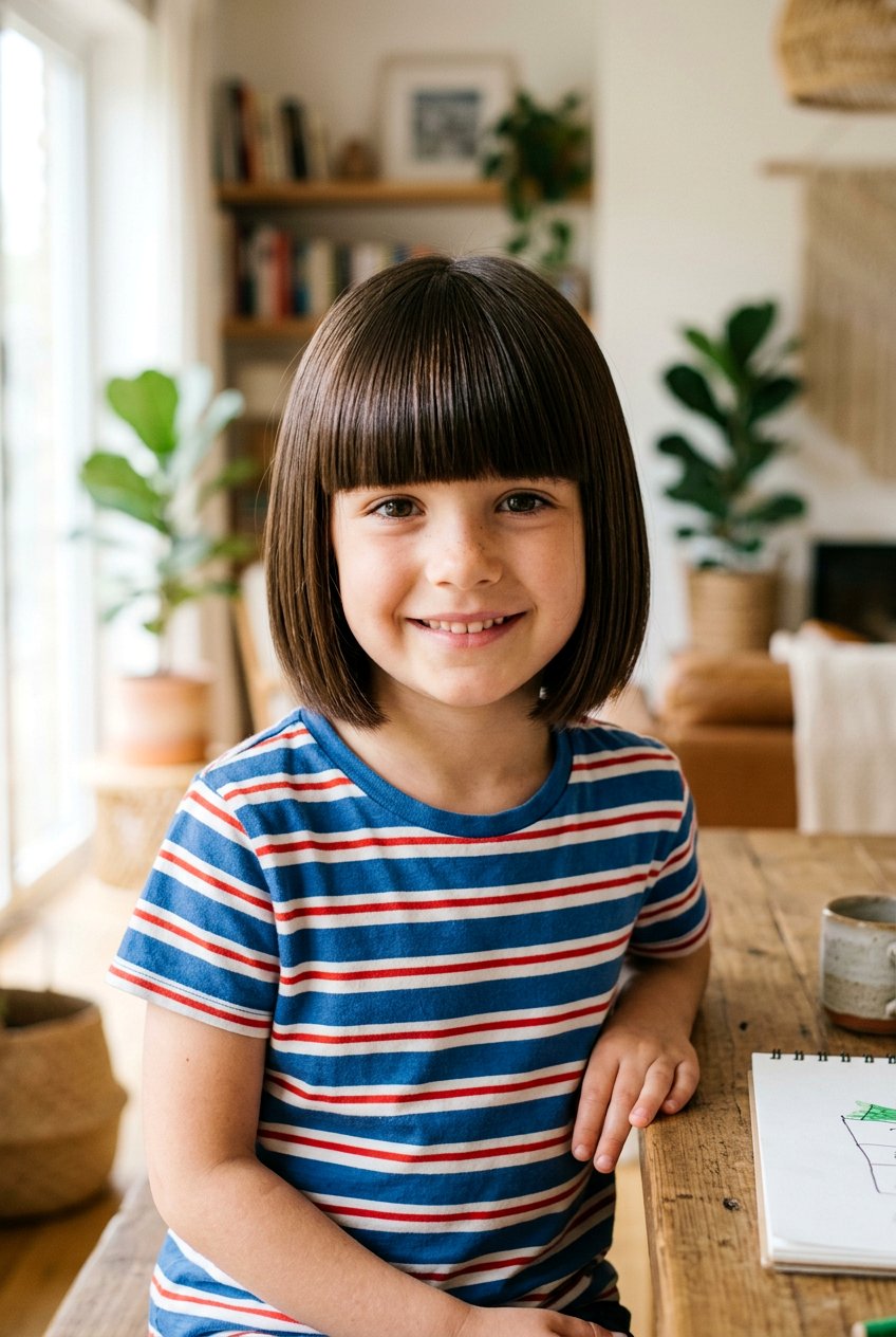 Bob Haircut With Straight Bangs - 20 little girls haircut ideas with bangs - 20 little girls haircut ideas with bangs