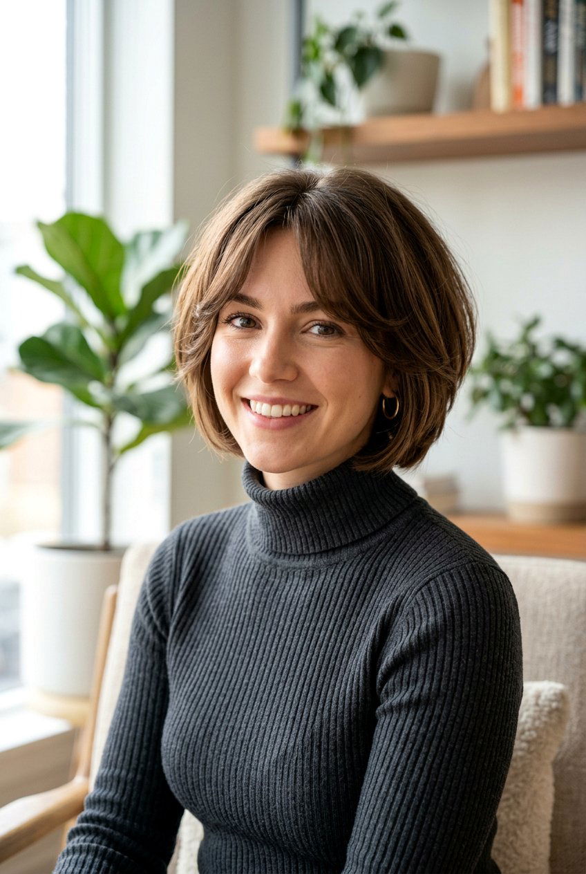 Bob Layered Haircut With Curtain Bangs - 20 modern layered haircut with curtain bangs - 20 modern layered haircut with curtain bangs