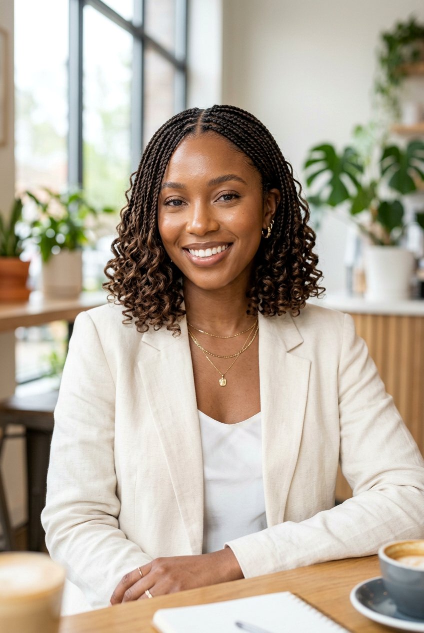 Bob Length Boho Knotless Braids - 20 boho knotless braids hairstyle - 20 boho knotless braids hairstyle