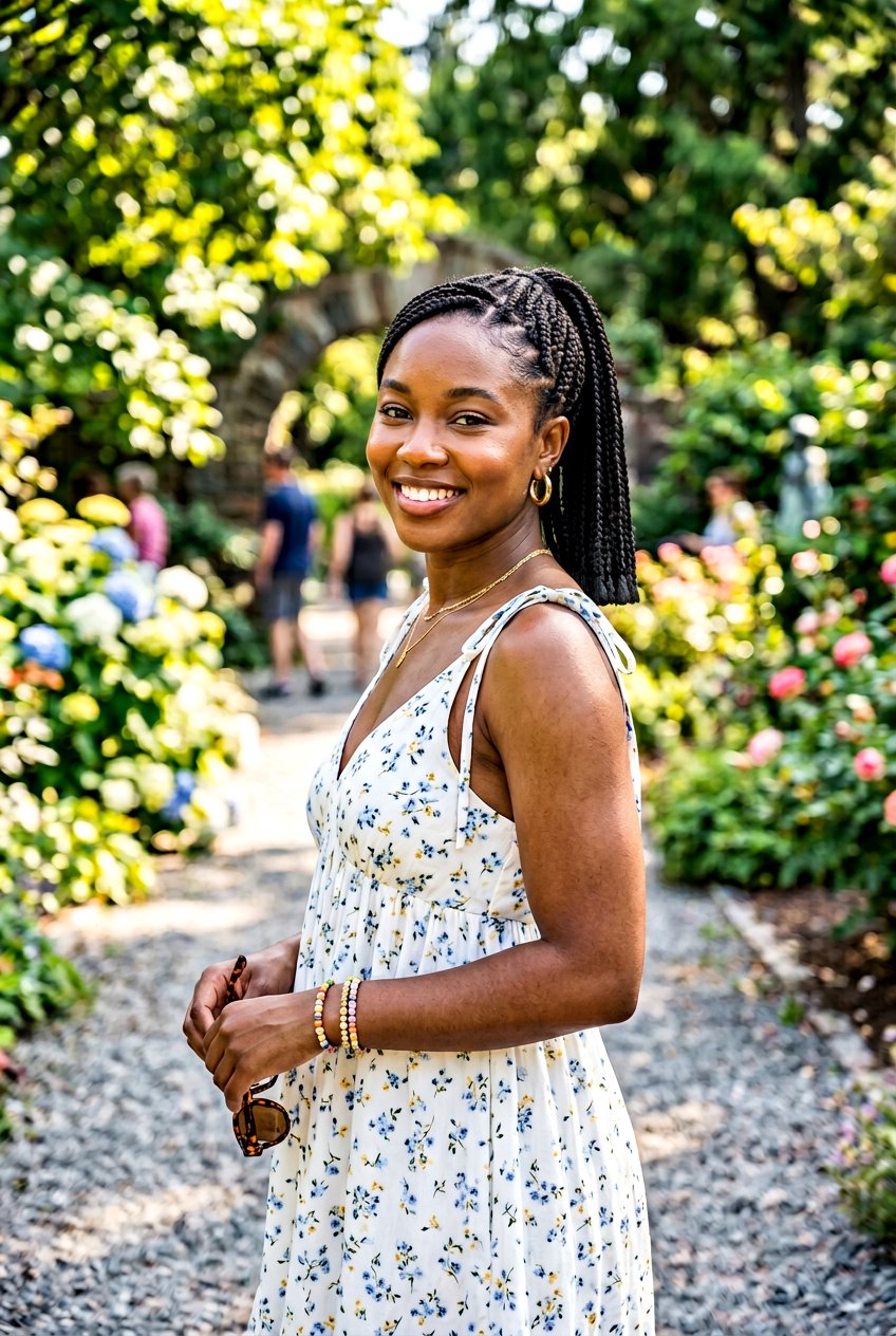 Bob Length Braided Ponytail - 20 black women braided ponytail ideas - 20 black women braided ponytail ideas