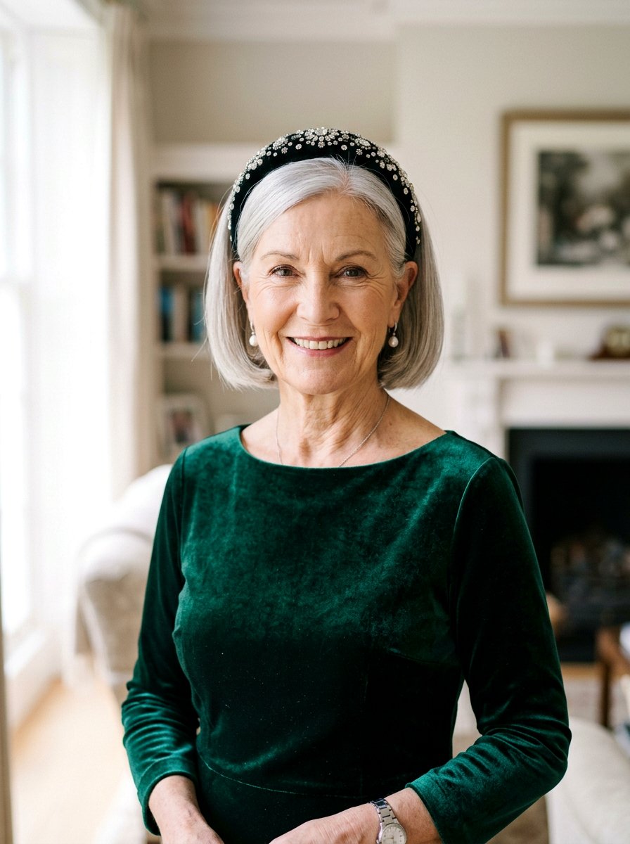 Bob With Headband - 20 formal bob hairstyle for older women - 20 formal bob hairstyle for older women