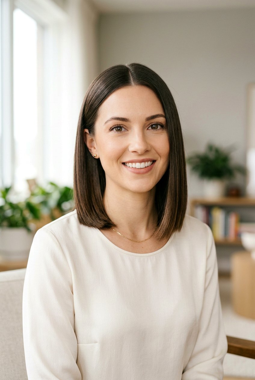 Bob With Middle Part For Oval Face - 20 flattering bob for oval face - 20 flattering bob for oval face