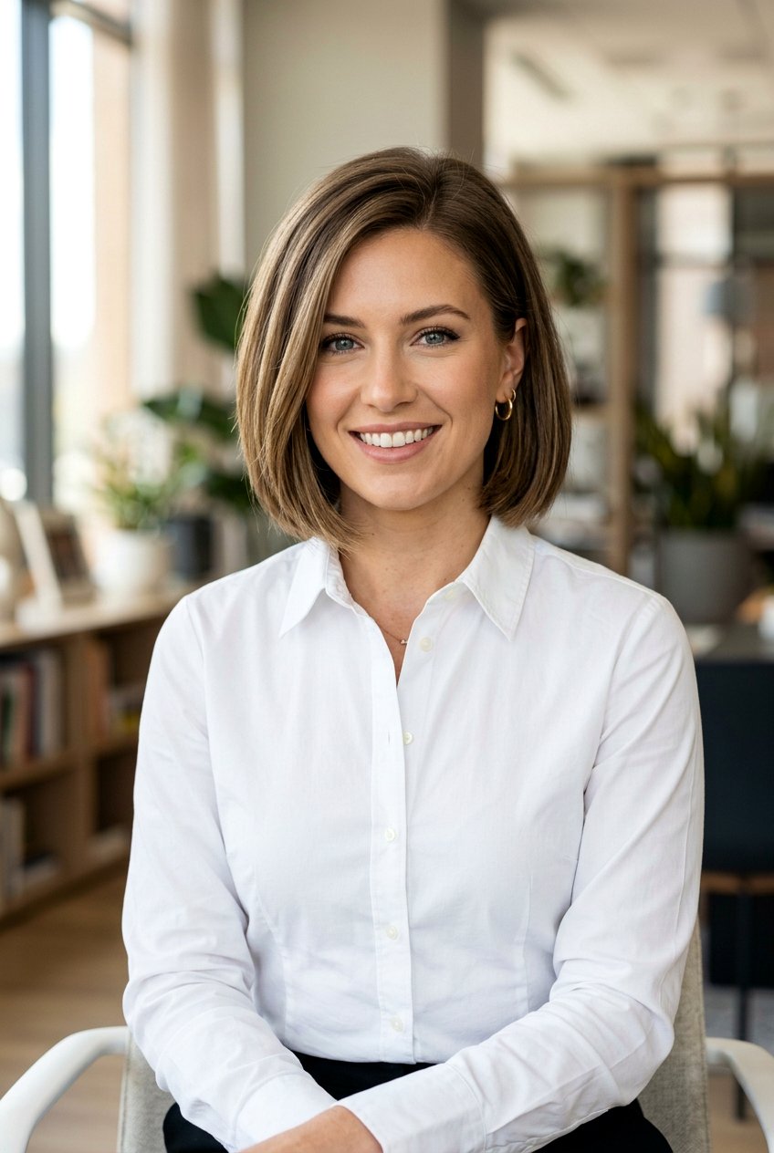 Bob With Side Part For Work - 20 corporate hairstyles for women - 20 corporate hairstyles for women