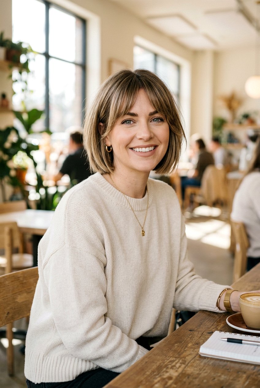 Bob with Curtain Bangs Soccer Mom Haircut - 20 soccer mom haircut - 20 soccer mom haircut