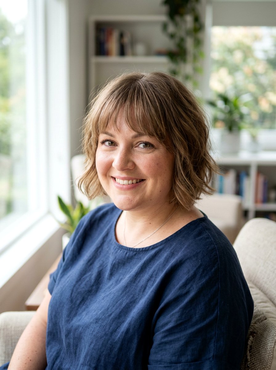 Bob with Wispy Bangs for Round Face Women - 20 short haircut for round chubby face women - 20 short haircut for round chubby face women