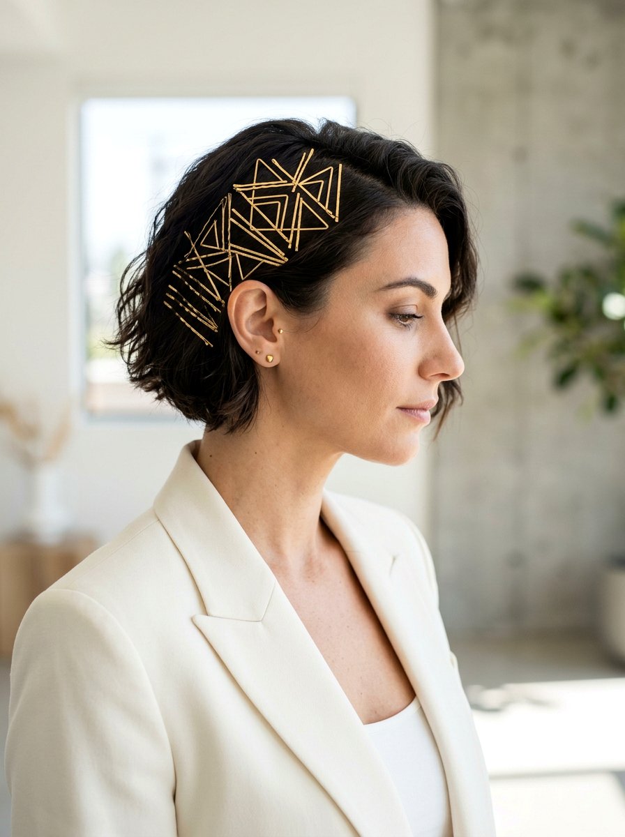 Bobby Pin Art Short Hair - 20 school dance hairstyles for short hair - 20 school dance hairstyles for short hair