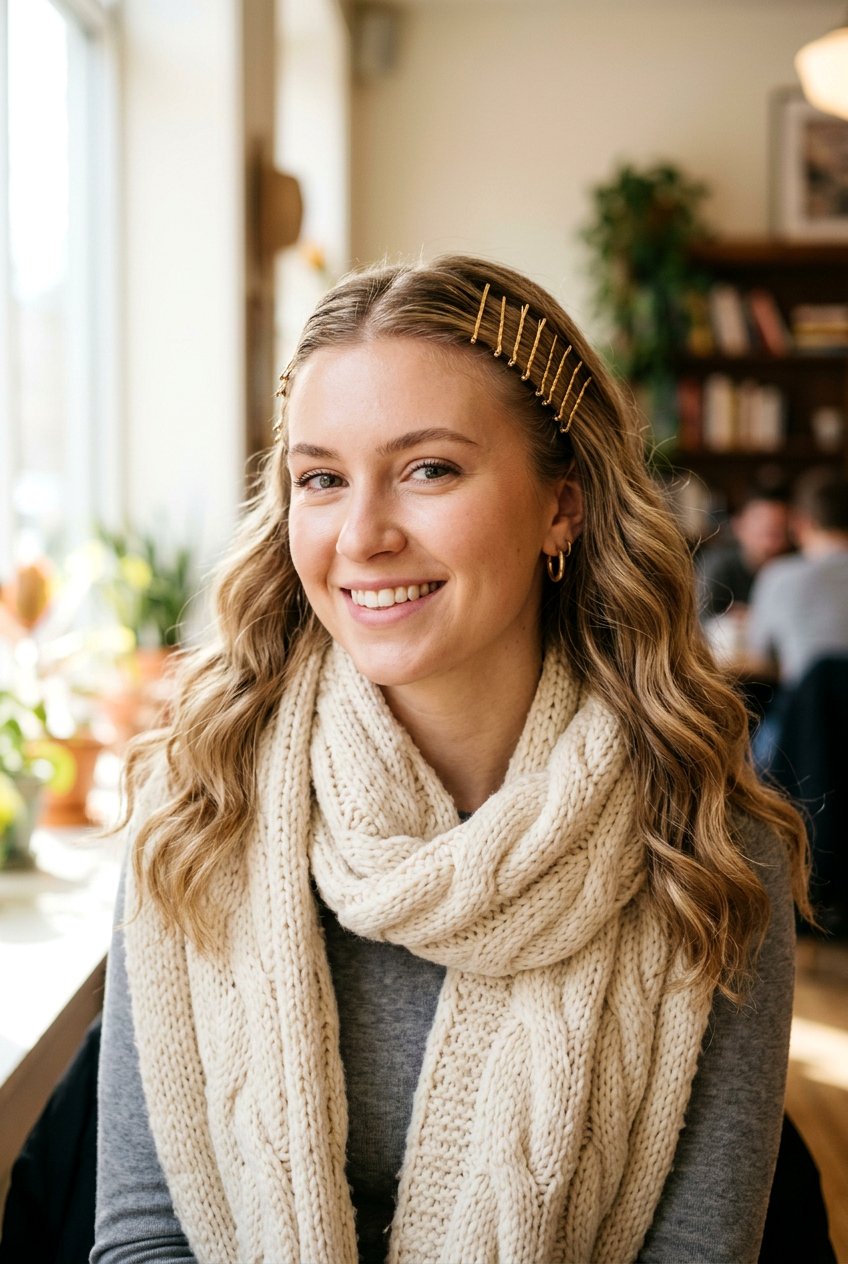 Bobby Pin Waves - 20 easy library hairstyle for college girls - 20 easy library hairstyle for college girls