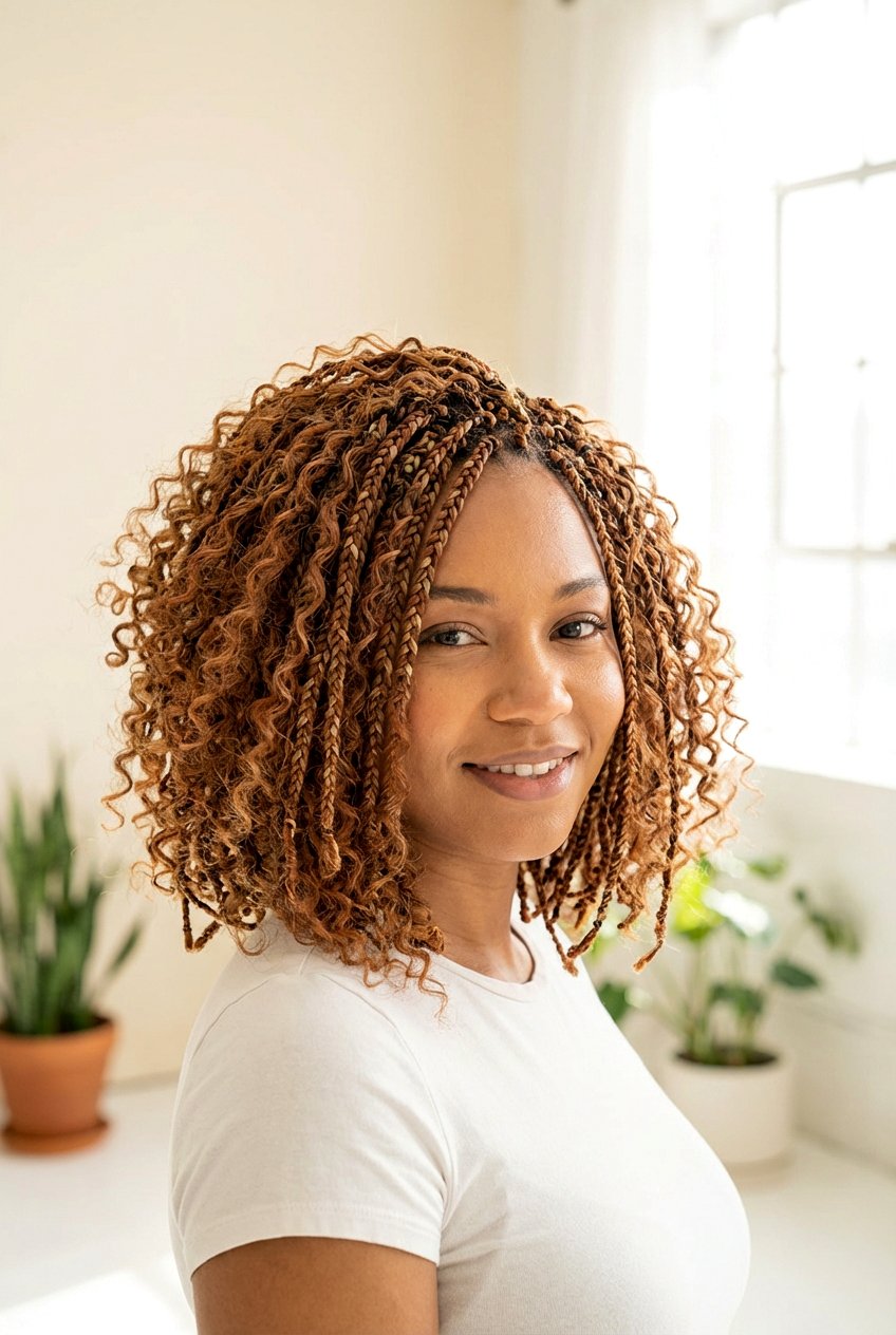 Bohemian Box Braids Bob - 20 bohemian box braids - 20 bohemian box braids