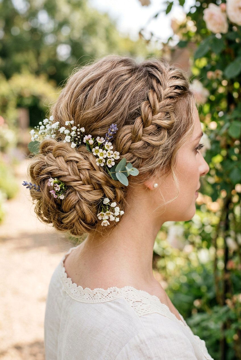 Bohemian Braided Bun - 20 braided bun hairstyles - 20 braided bun hairstyles