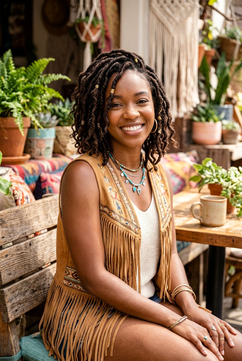 Bohemian Faux Loc Bob - 20 faux loc bob hairstyles - 20 faux loc bob hairstyles