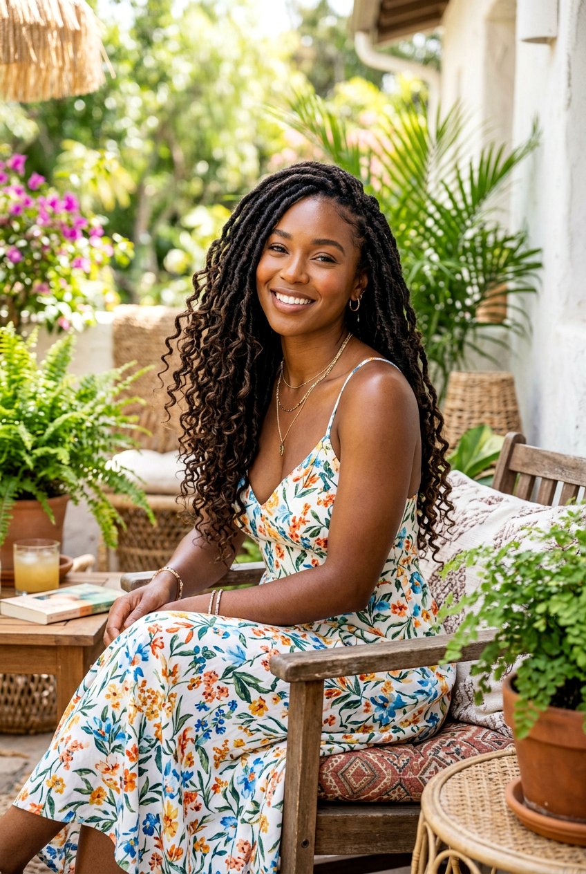 Bohemian Faux Loc - 20 black women faux loc ideas - 20 black women faux loc ideas