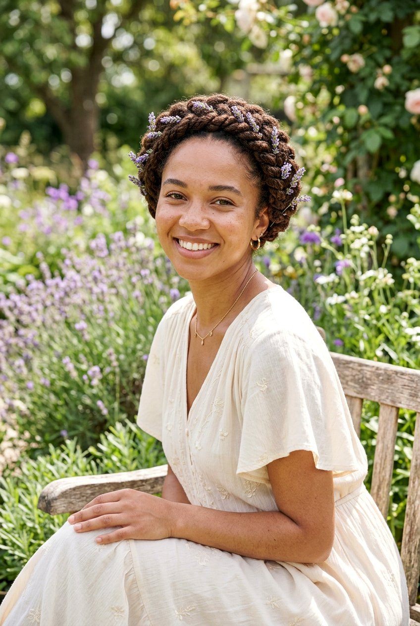 Bohemian Flat Twist Halo Crown - 20 flat twist halo hairstyle - 20 flat twist halo hairstyle