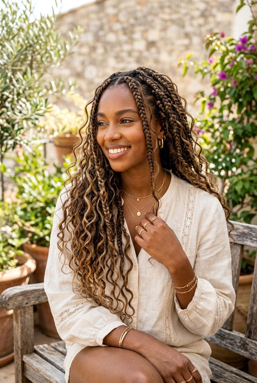 Bohemian Goddess Braids - 20 goddess braids hairstyles - 20 goddess braids hairstyles