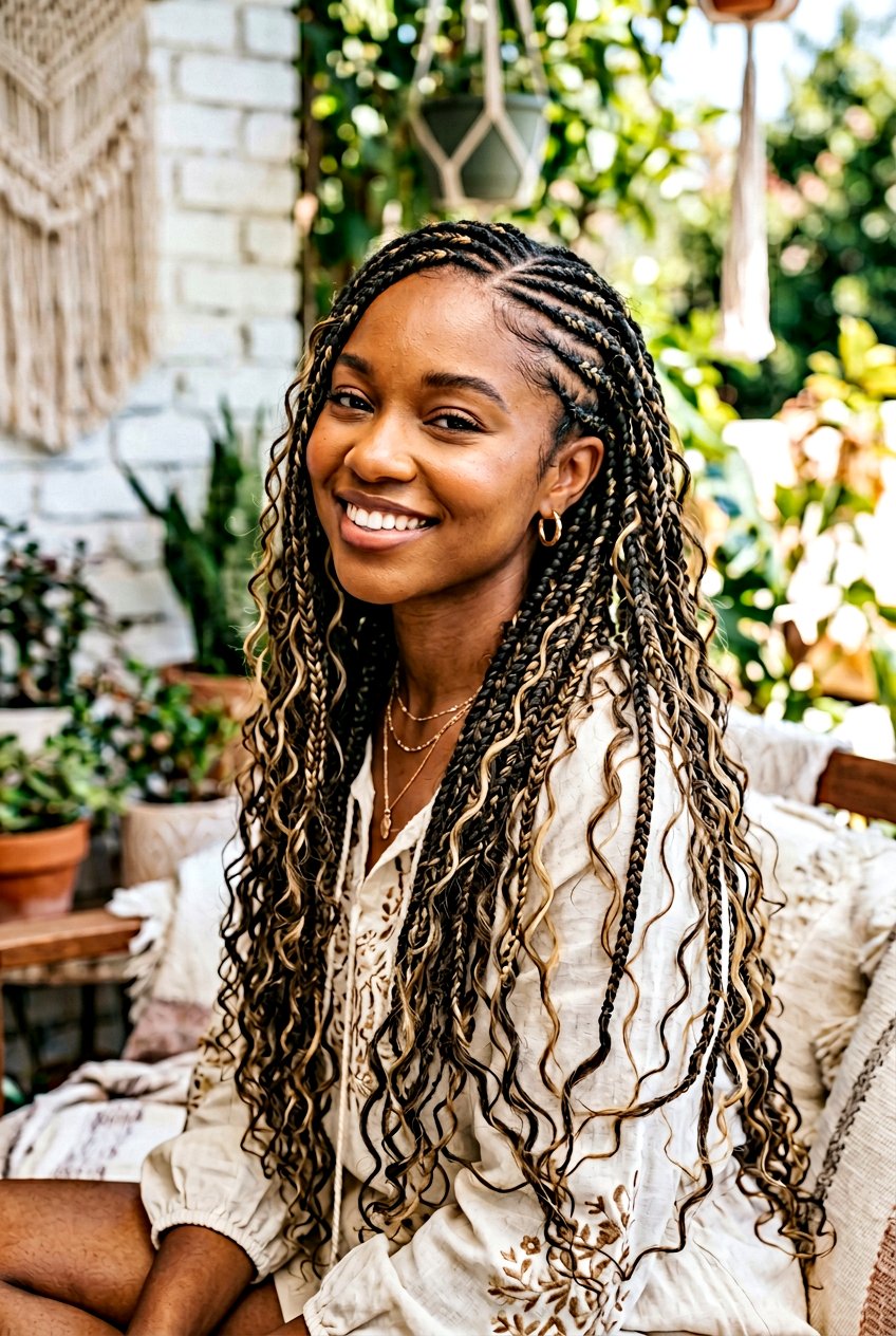 Bohemian Lemonade Braids - 20 lemonade braids hairstyles - 20 lemonade braids hairstyles
