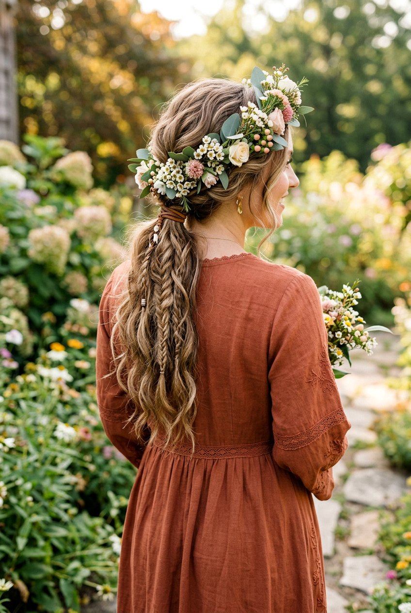 Bohemian Ponytail With Loose Braids - 20 modern reception ponytail hairstyle - 20 modern reception ponytail hairstyle