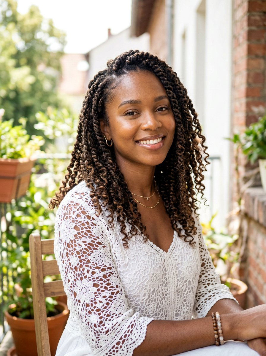 Bohemian Shoulder Length Passion Twists - 20 shoulder length passion twists - 20 shoulder length passion twists