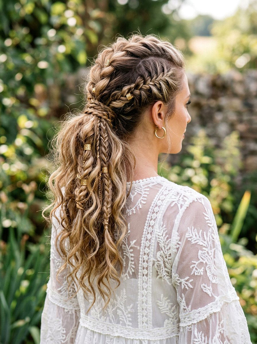 Bohemian track braid ponytail - 20 track braid ponytail - 20 track braid ponytail