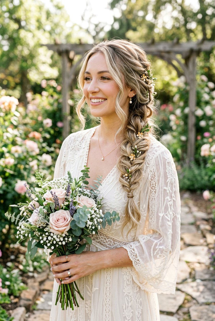 Boho Braid Anniversary Hairstyle - 20 anniversary hairstyles - 20 anniversary hairstyles