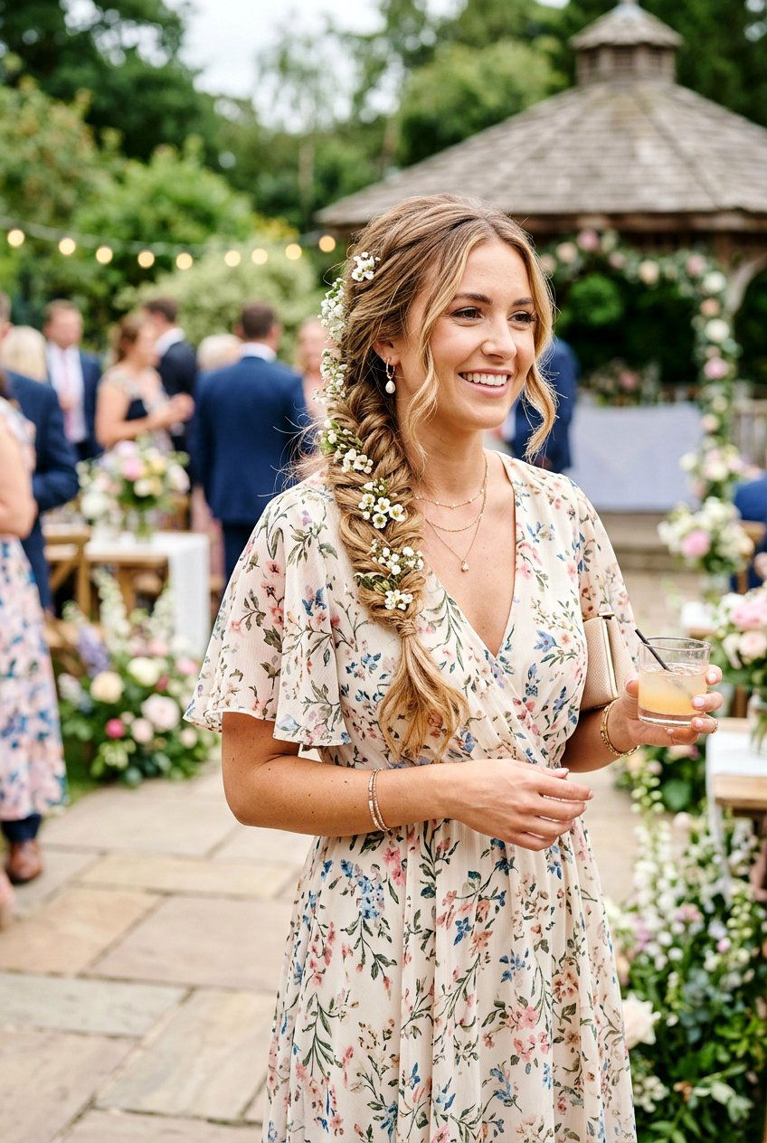 Boho Braid For Wedding Reception Guest - 20 reception hairstyles for guests - 20 reception hairstyles for guests