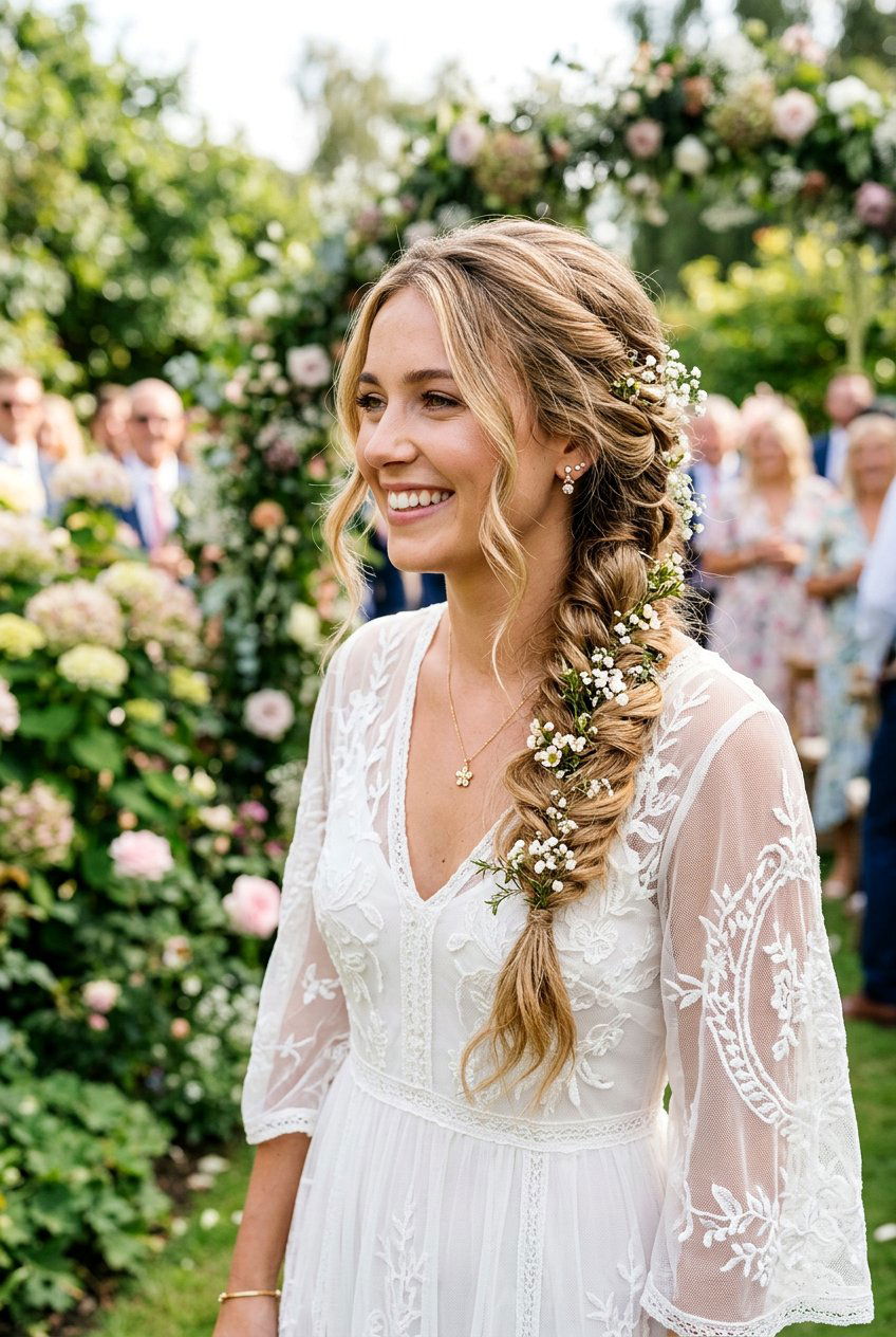 Boho Braid Wedding Hair - 20 wedding season hairstyles - 20 wedding season hairstyles