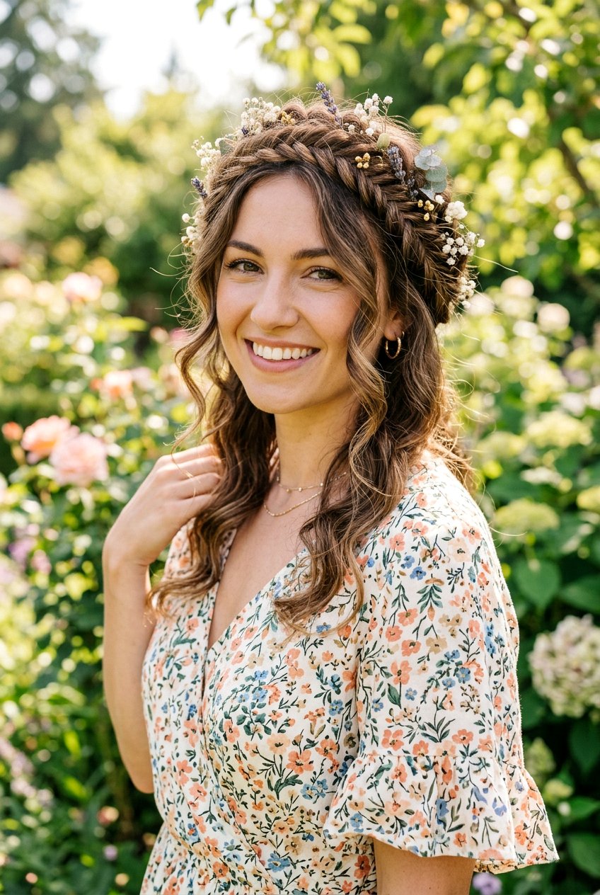 Boho Braided Crown - 20 best graduation hairstyle ideas - 20 best graduation hairstyle ideas