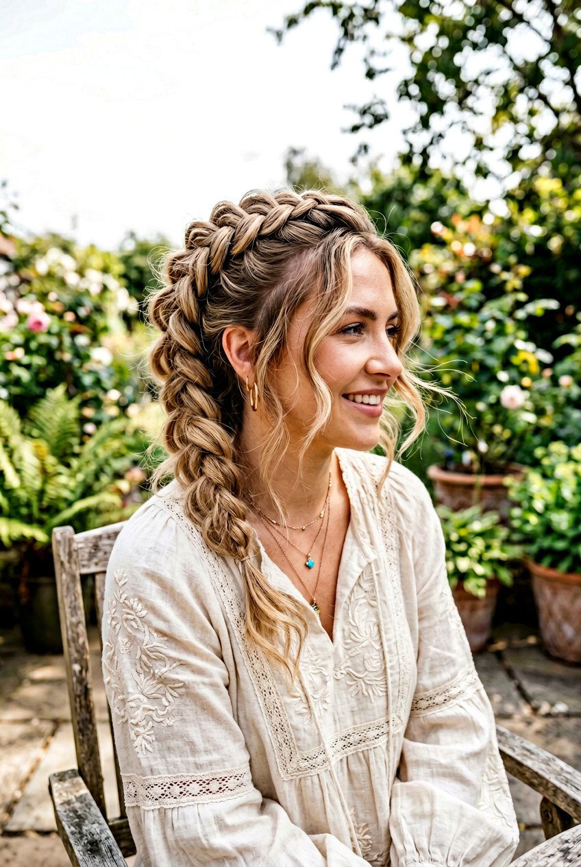 Boho Braided Faux Hawk - 20 faux hawk braid hairstyle - 20 faux hawk braid hairstyle