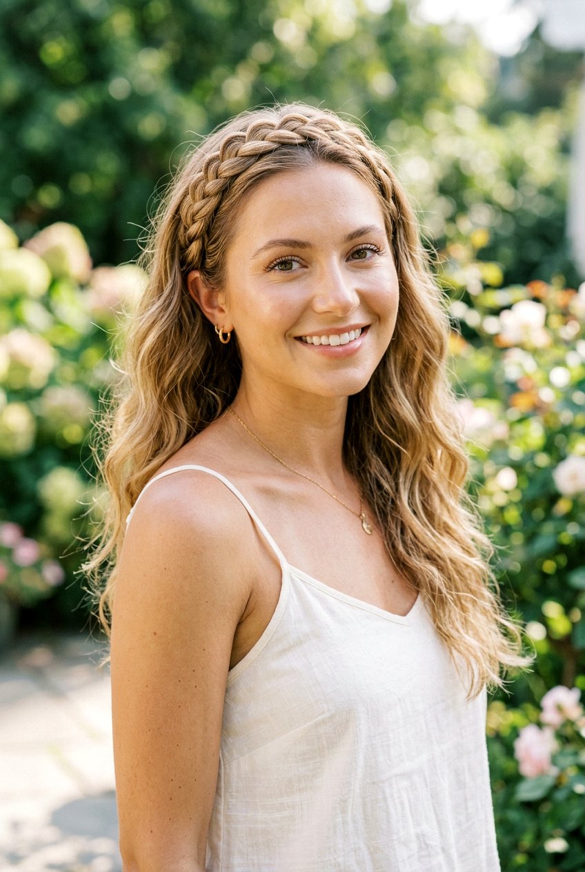 Boho Braided Headband Hair - 20 boho festival braid styles - 20 boho festival braid styles