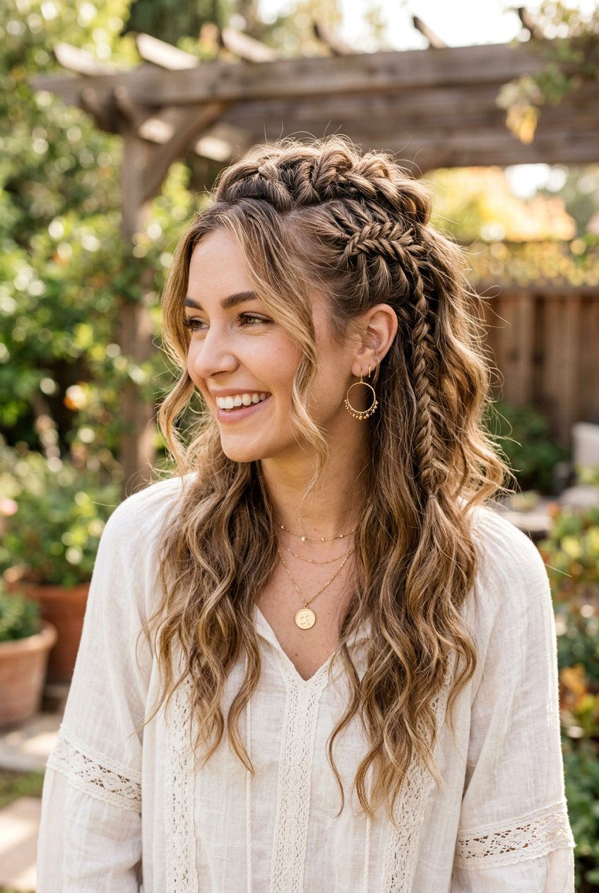 Boho Braided Mohawk For Women - 20 braided mohawk hairstyle for women - 20 braided mohawk hairstyle for women