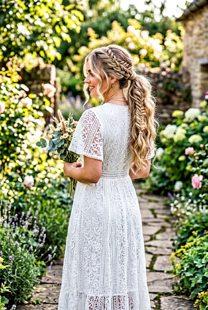 Boho Braided Ponytail - 20 braided hairstyle for birthday party - 20 braided hairstyle for birthday party