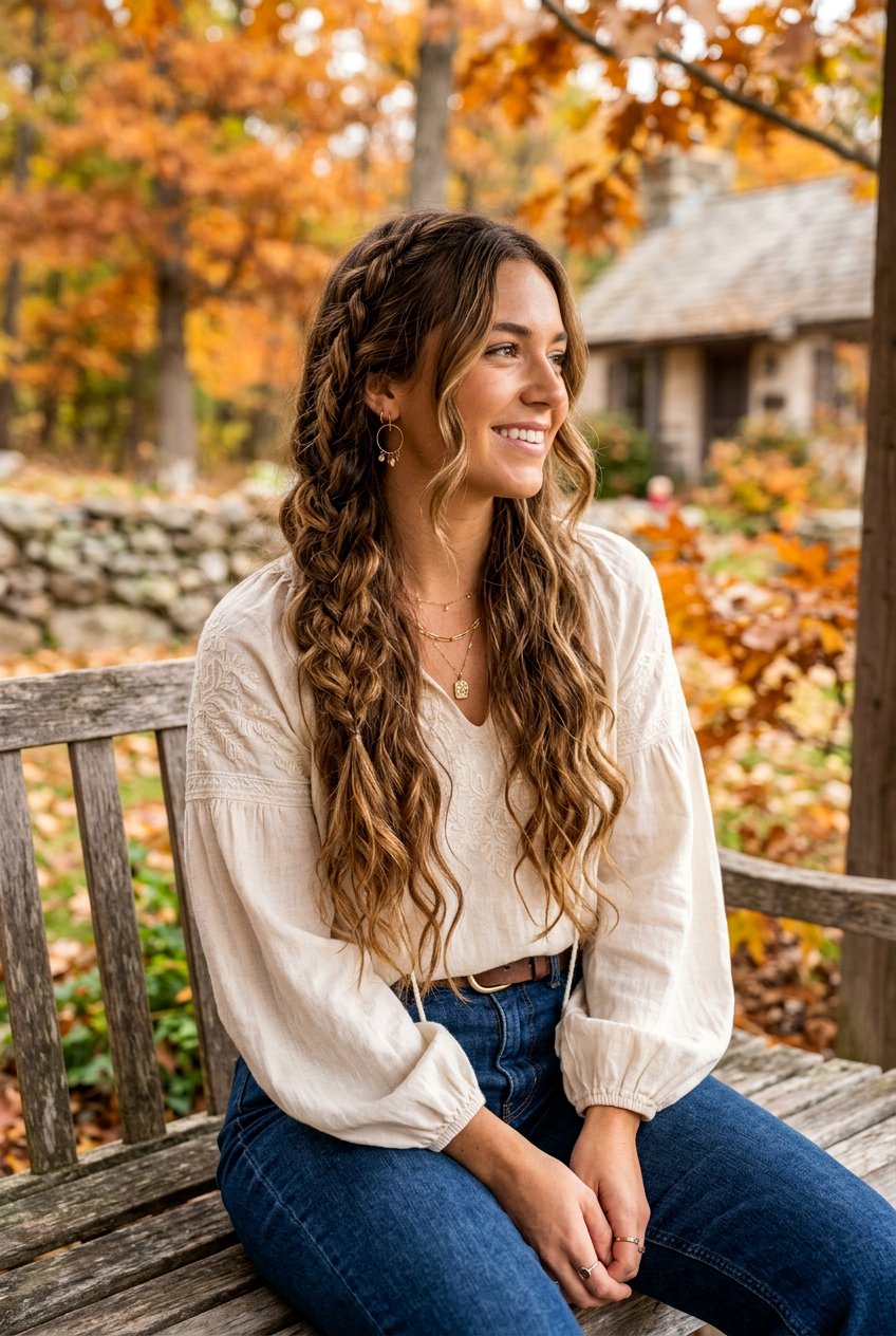Boho Braids For Fall Hair - 20 fall hairstyles for women - 20 fall hairstyles for women