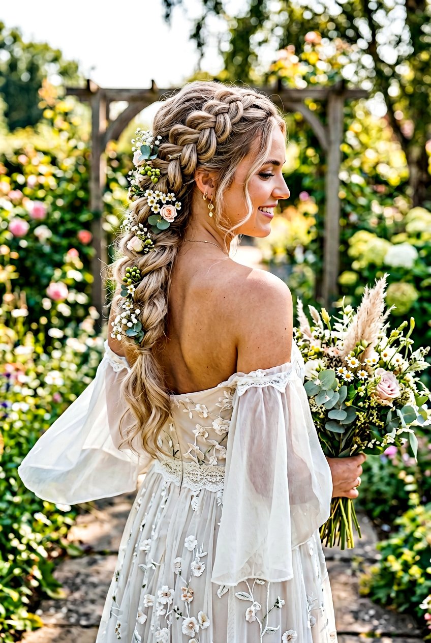 Boho Bridal Braid For Thin Hair - 20 bridal hairstyle for fine hair with extensions - 20 bridal hairstyle for fine hair with extensions