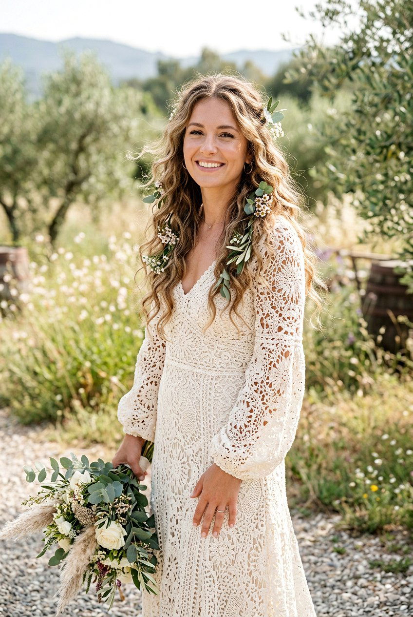 Boho Bridal Waves - 20 best bridal hairstyle ideas - 20 best bridal hairstyle ideas