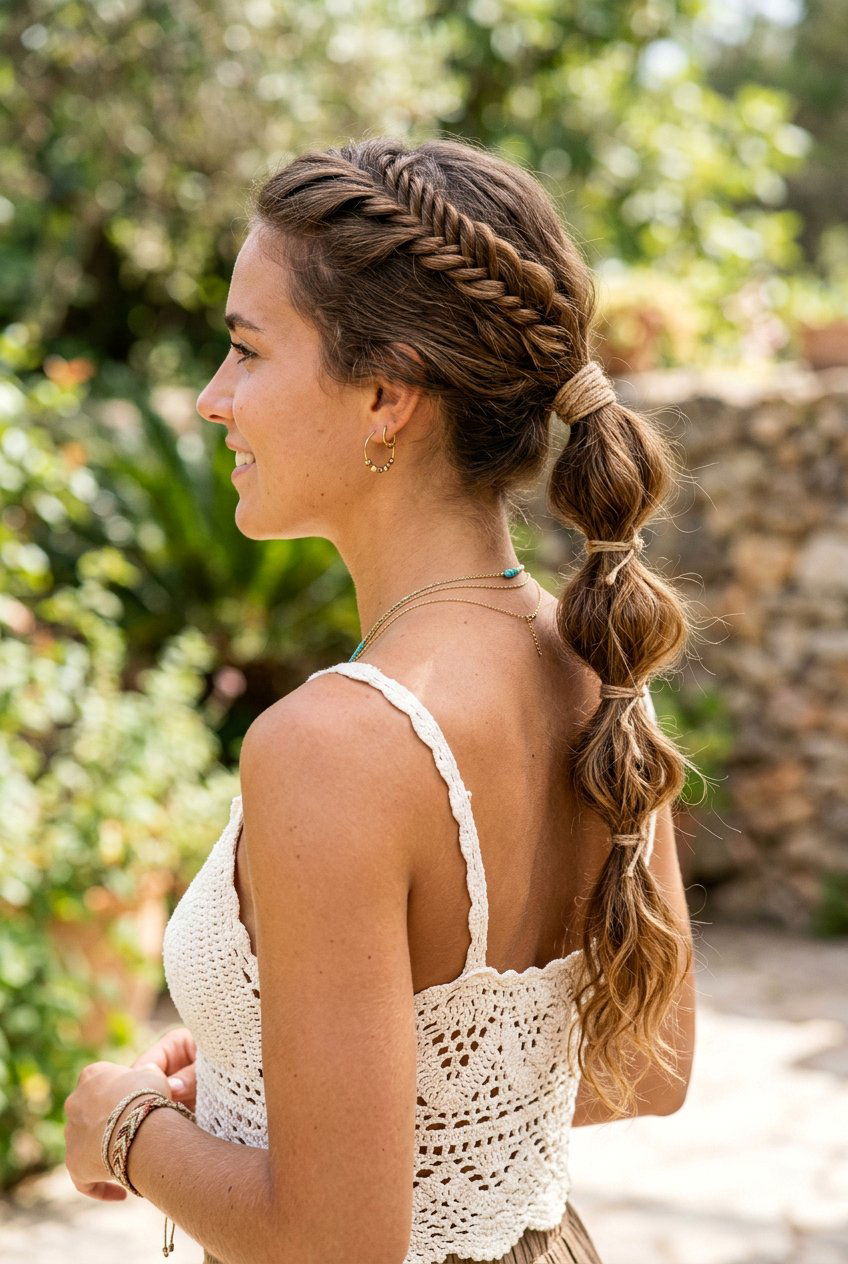 Boho Bubble Ponytail - 20 bubble ponytail for wedding guest - 20 bubble ponytail for wedding guest