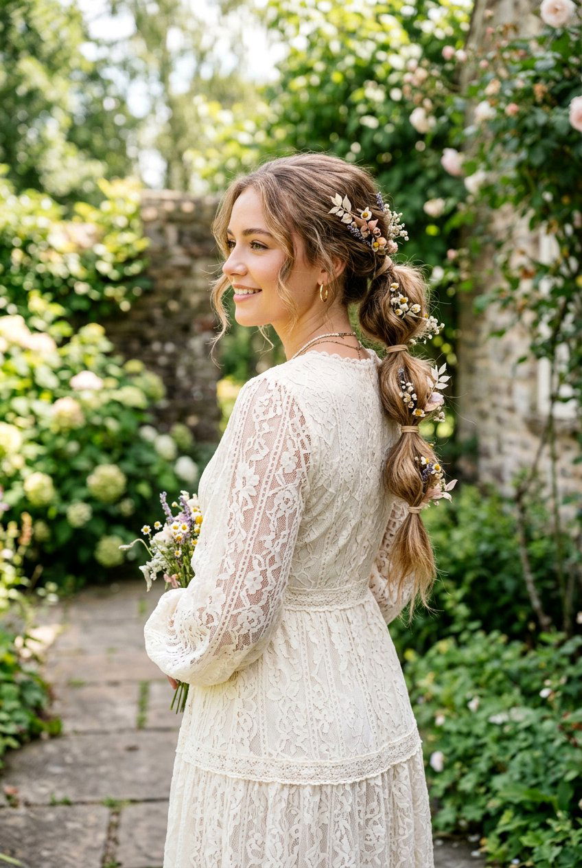 Boho Bubble Ponytail - 20 bubble ponytail for wedding guest - 20 bubble ponytail for wedding guest