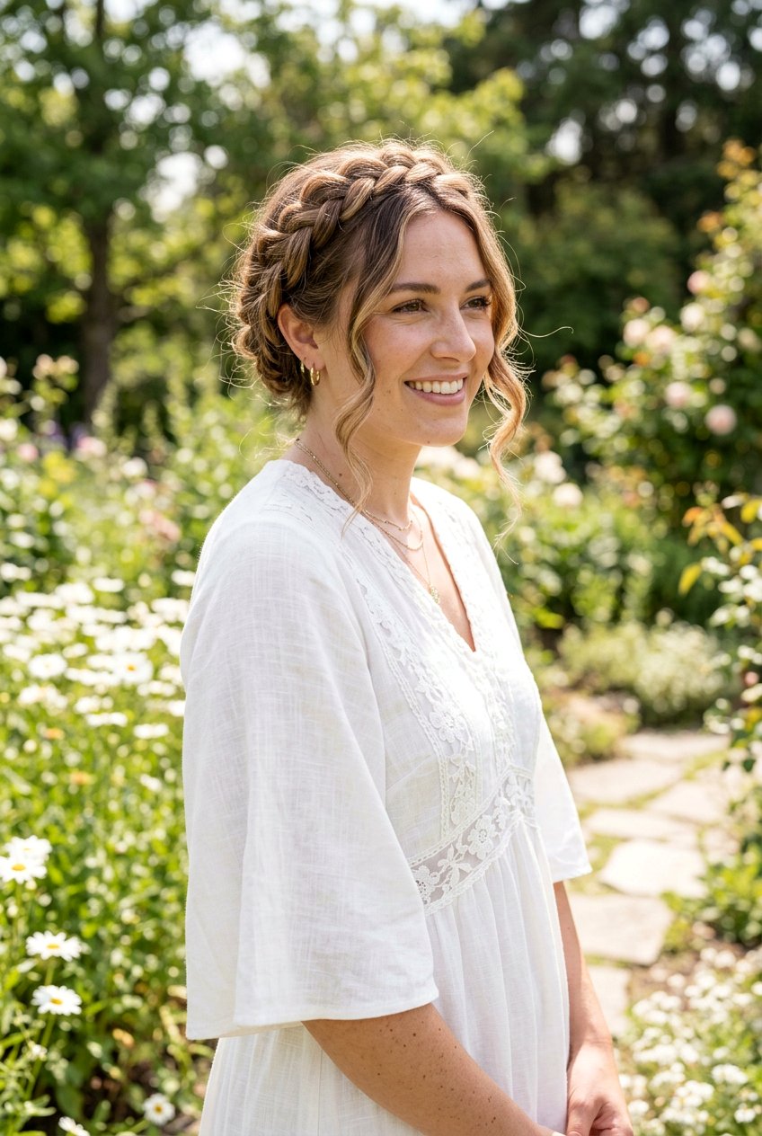 Boho Crown Braid - 20 boho braid hairstyles - 20 boho braid hairstyles