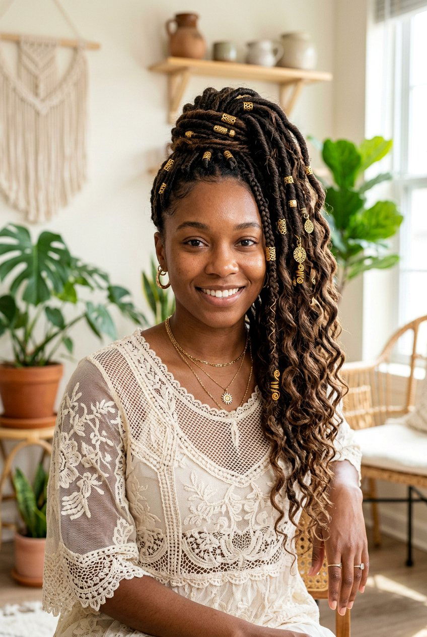 Boho Faux Loc Ponytail - 20 faux loc ponytail hairstyles - 20 faux loc ponytail hairstyles