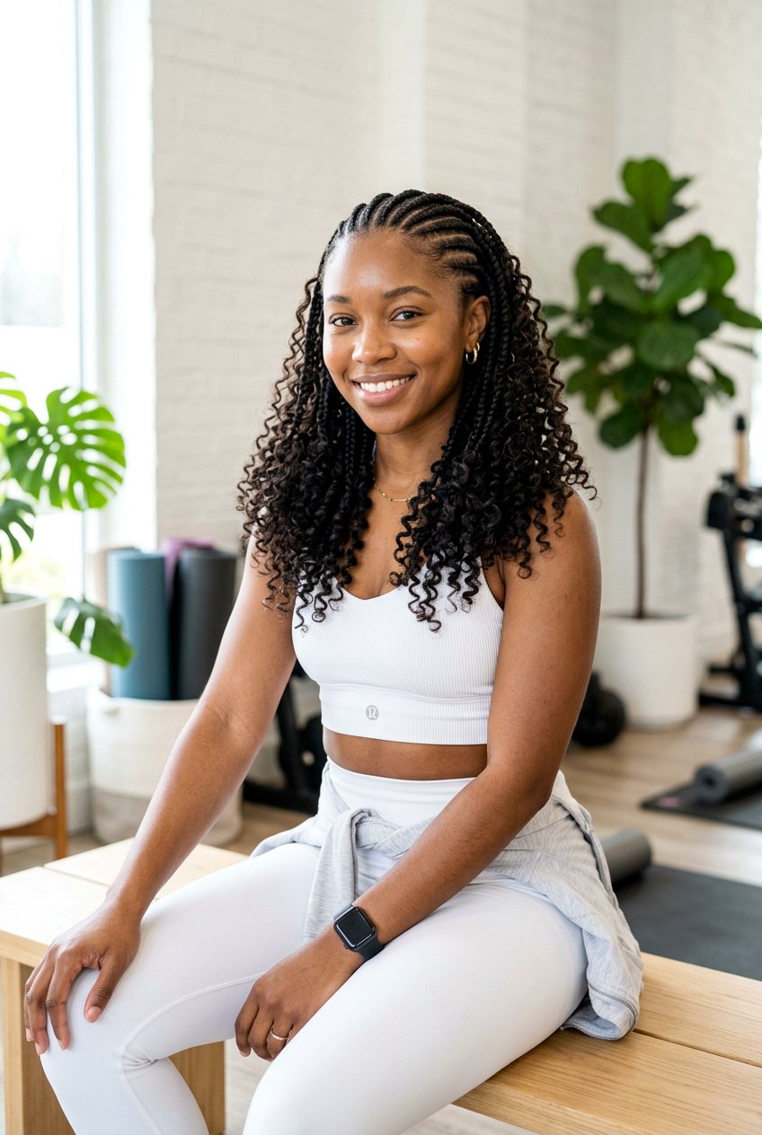 Boho Feed In Braids With Curly Ends - 20 boho braid hairstyle with curls - 20 boho braid hairstyle with curls