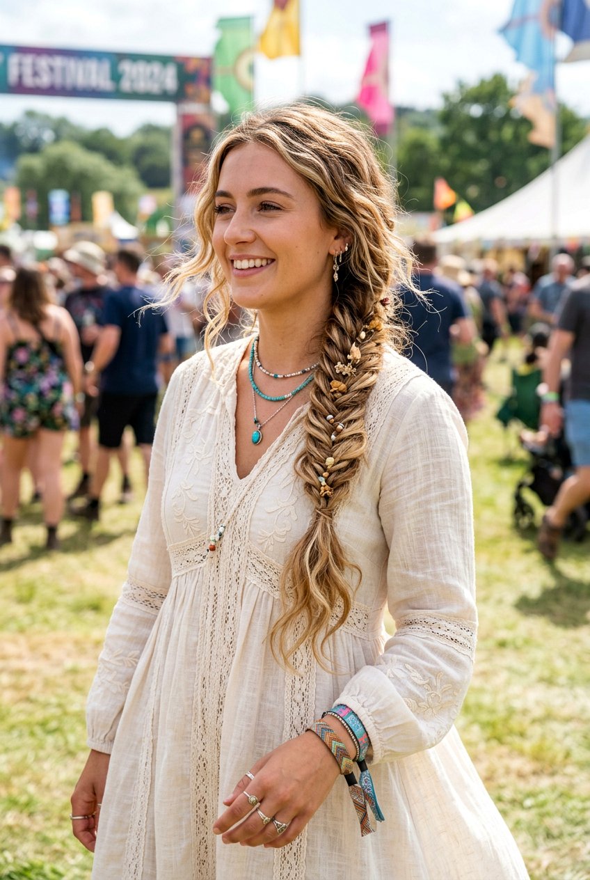 Boho Fishtail Festival Braid - 20 boho festival braid styles - 20 boho festival braid styles