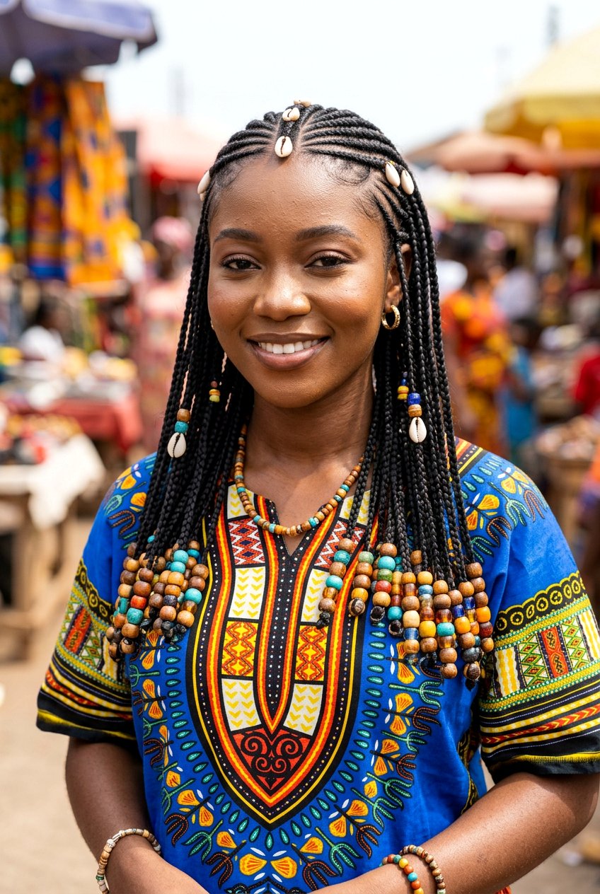 Boho Fulani Braids With Beads - 20 boho fulani braids