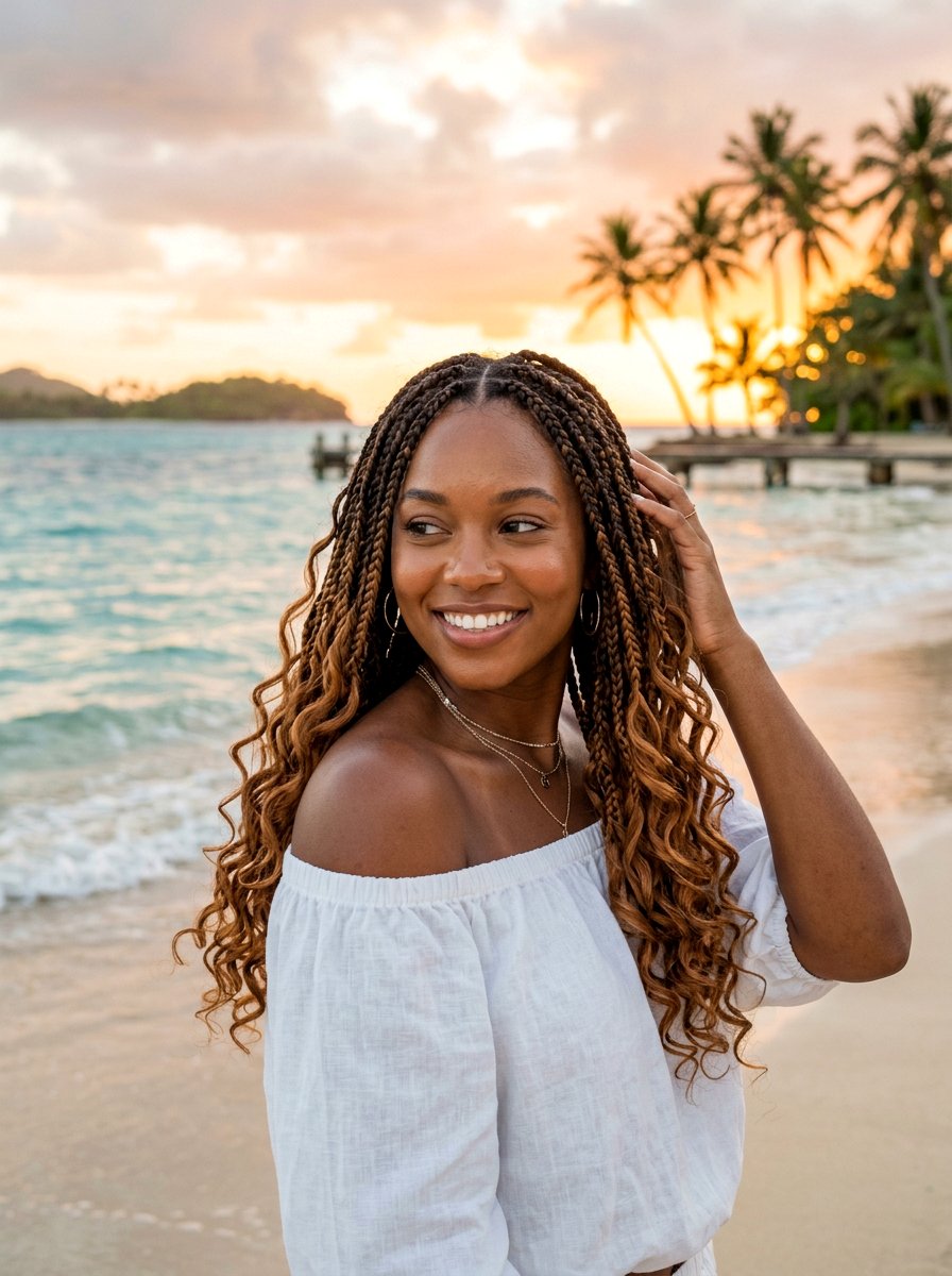 Boho Goddess Braids - 20 tropical braid hairstyle - 20 tropical braid hairstyle