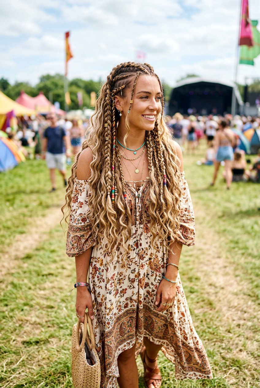 Boho Goddess Festival Braids - 20 boho festival braid styles - 20 boho festival braid styles