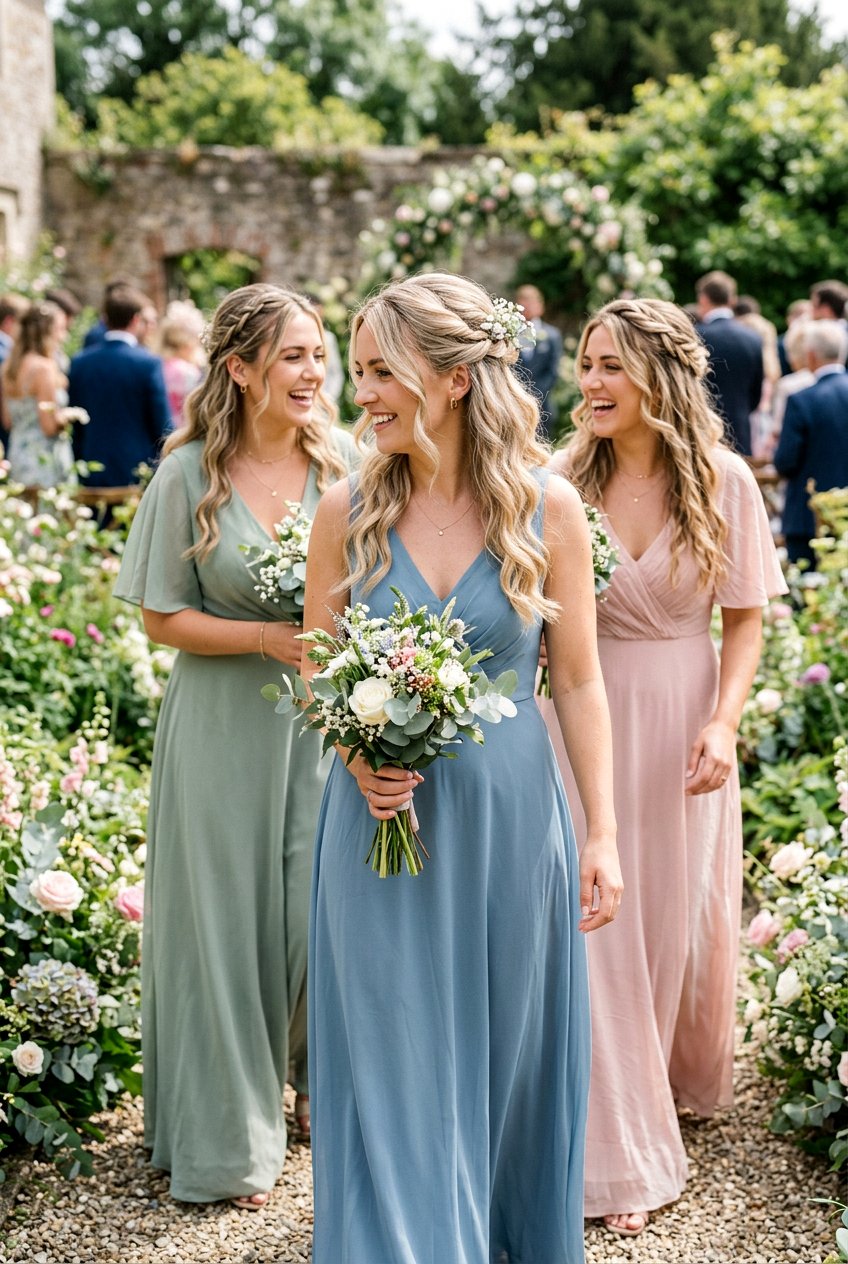 Boho Half Up For Bridesmaids - 20 simple bridesmaid half up hairstyle - 20 simple bridesmaid half up hairstyle