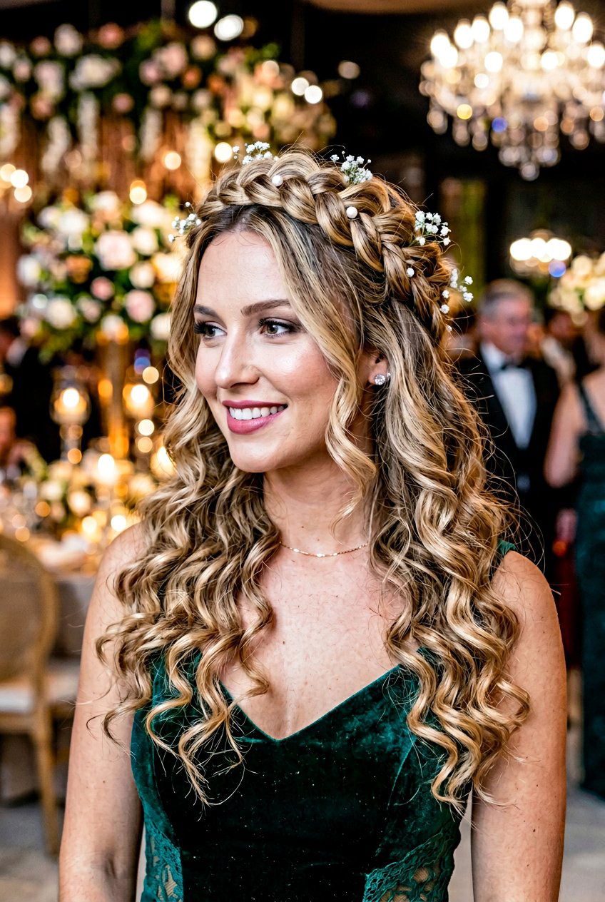 Boho Halo Braid With Curls - 20 boho braid hairstyle with curls - 20 boho braid hairstyle with curls