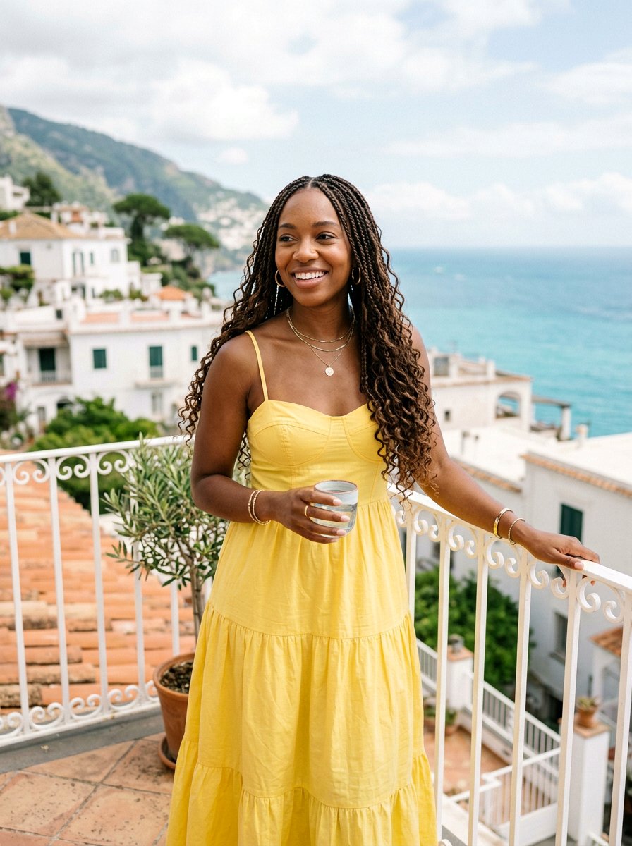 Boho Knotless Braids - 20 vacation braid styles for black women - 20 vacation braid styles for black women