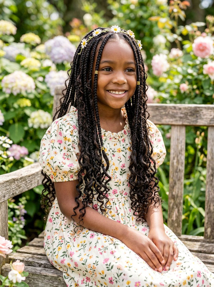 Boho Knotless Braids For Kids - 20 kids knotless braids styles - 20 kids knotless braids styles